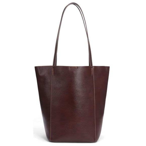 Genuine Leather Tote Shoulder Handbag Bucket Hobo Purse Vintage Satchel ^-^ - Picture 1 of 7